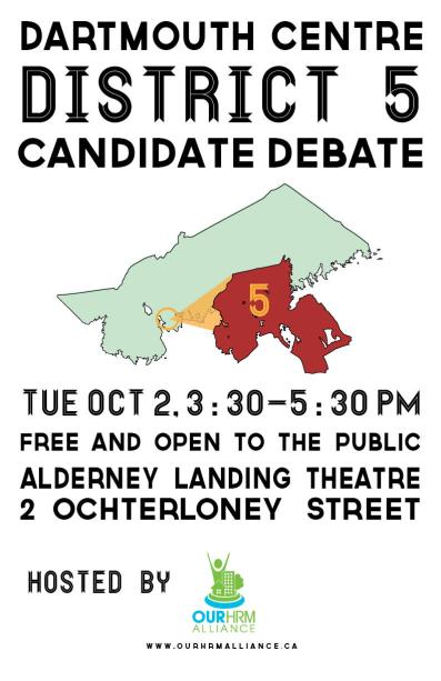 Sept 19 Mayoral Debate poster